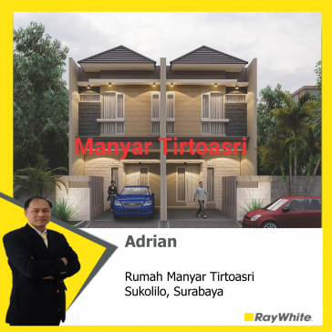 Dijual rumah baru gress modern Manyar Tirtoasri.